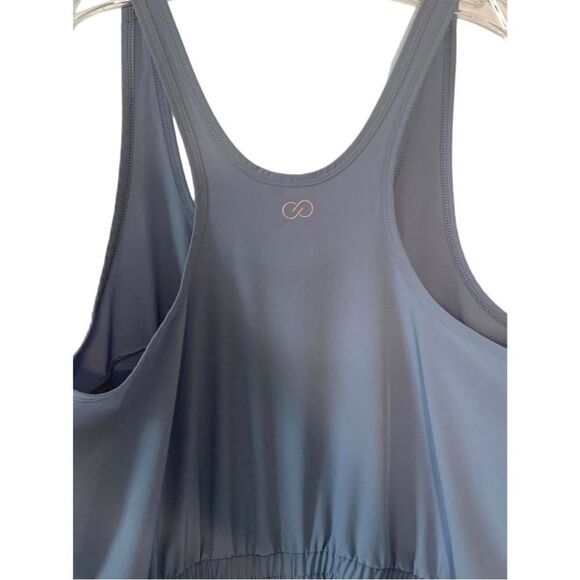 CALIA by Carrie Underwood Gray Pearl Sleeveless Cargo Pocket Jumpsuit S - Picture 5 of 9